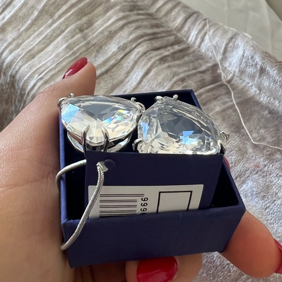 NWT BEAUTIFUL SWAROVSKI EARRINGS NEVER USED - Picture 3 of 5